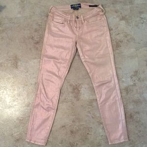 Lucky Brand Rose gold coated denim